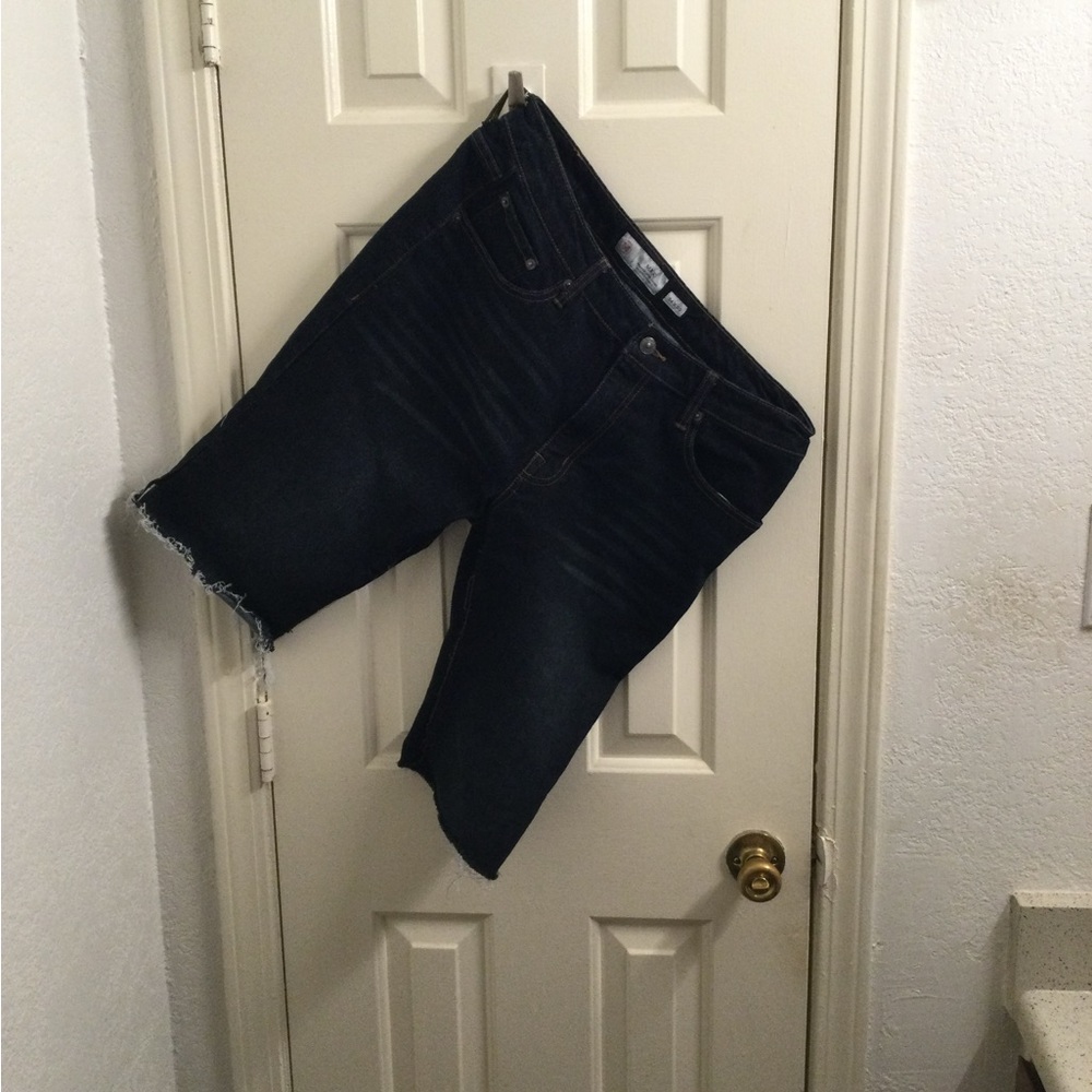 Dark Denim Cutoff Shorts